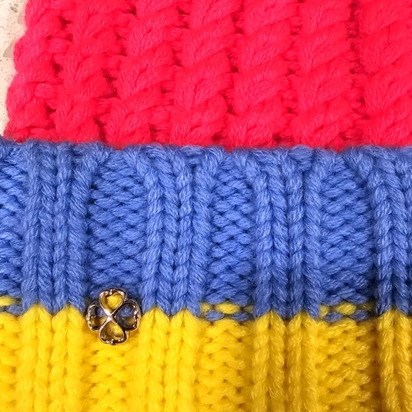 New Kate Spade New York Knit Beanie with Pom Pom - Picture 2 of 8